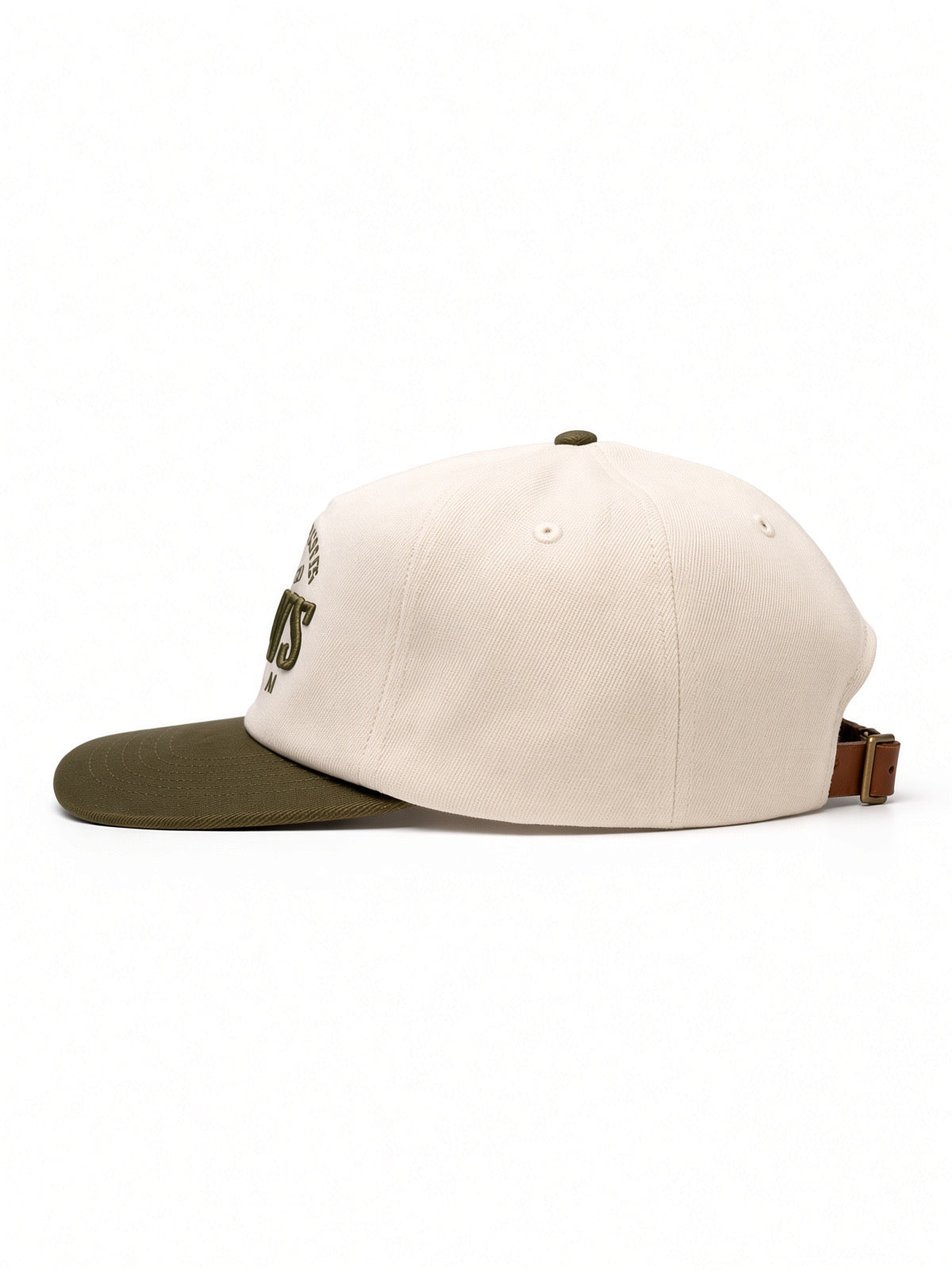 The House of OldDays Structured Cap with Leather Strap